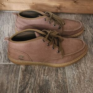 Timberland Men's Brown Canvas Casual Lace-Up Shoes
